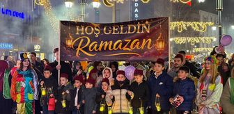 Karabük'te ramazan ayı dolayısıyla fener alayı düzenlendi