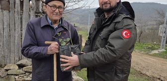 Karabük'te vatandaşlara 2 bin fidan dağıtıldı
