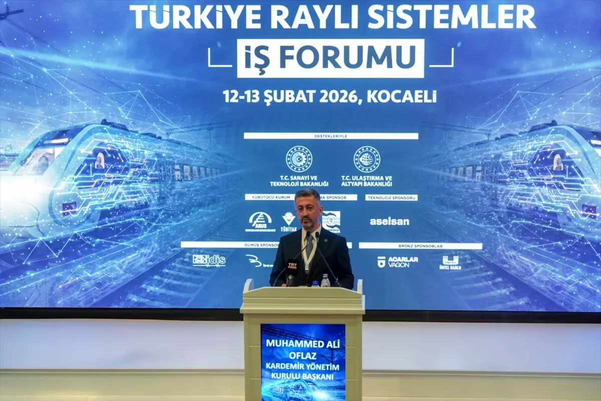 KARDEMİR Yönetim Kurulu Başkanı Oflaz, Türkiye Raylı Sistemler İş Forumu'na katıldı