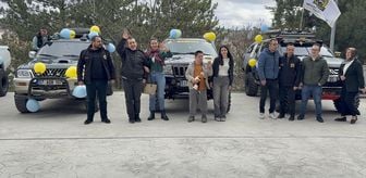 Kastamonu'da özel bireyler off-road araçlarıyla şehir turu attı