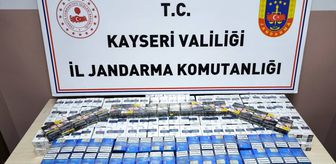 Kayseri'de 619 paket bandrolsüz kaçak sigara ele geçirildi