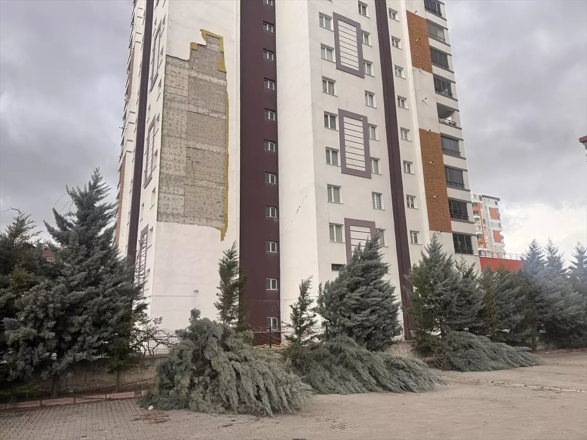 Kayseri'de fırtına yaşamı olumsuz etkiledi