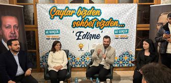 Keşan'da AK Parti'den 'Çaylar bizden, sohbet sizden' programı