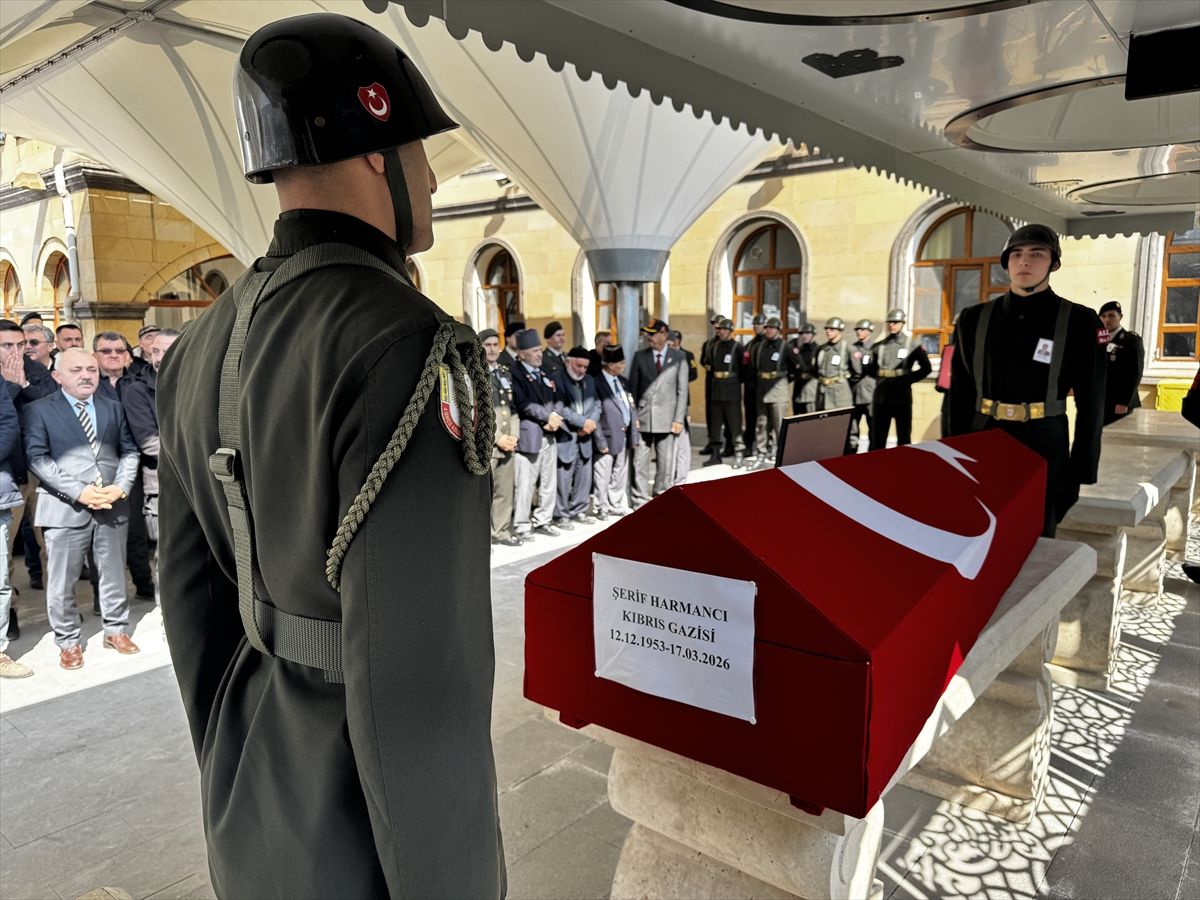 Kıbrıs gazisi Harmancı, Çankırı'da son yolculuğuna uğurlandı