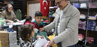 Kilis'teki ihtiyaç sahibi çocuklar bayramlıklarını 'mağaza'dan seçerek aldı
