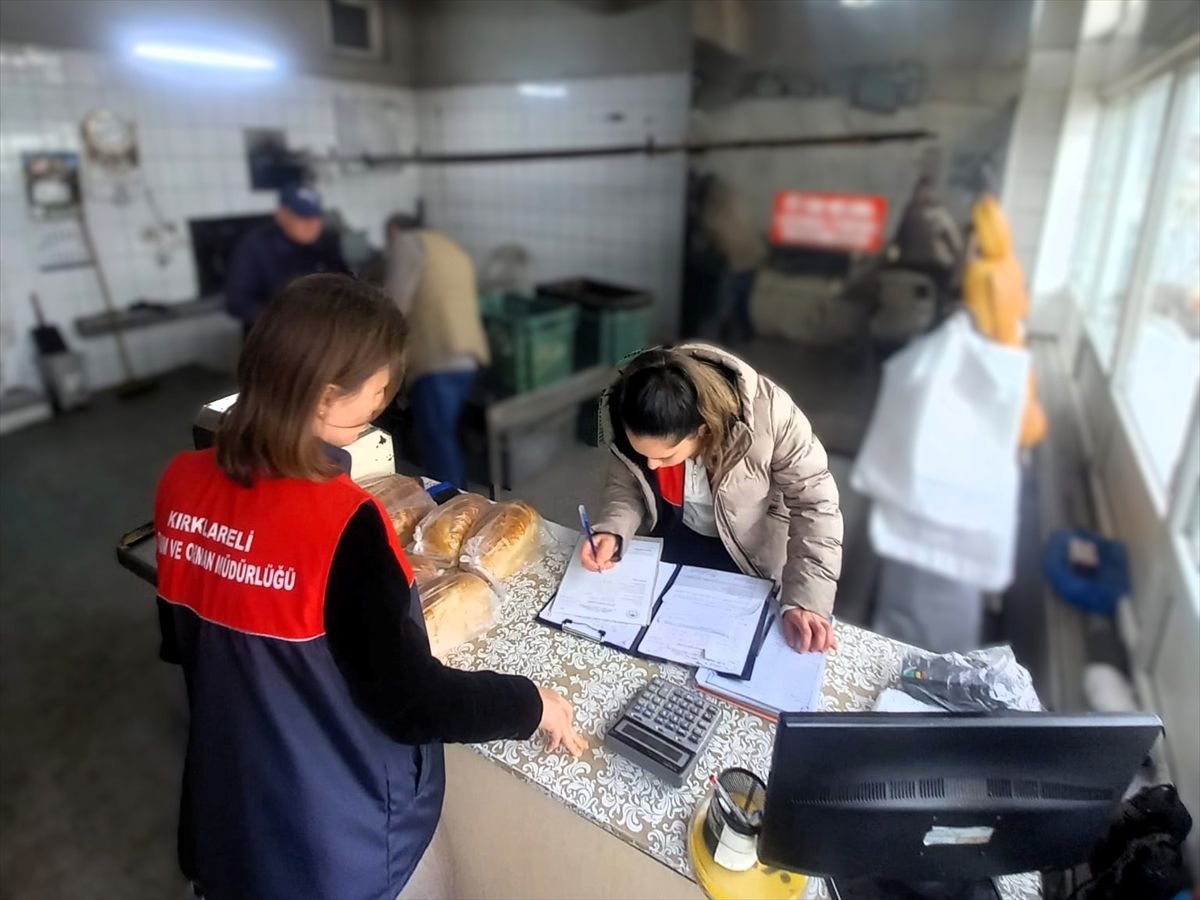 Kırklareli'nde fırınlara yönelik ramazan denetimi yapıldı