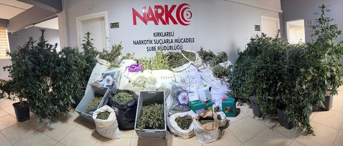 Kırklareli'nde geçen yıl uyuşturucu operasyonlarında 89 zanlı tutuklandı