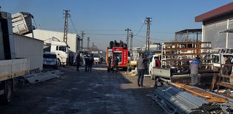 Kırklareli'nde iş yerinde çıkan yangında bir kişi yaralandı