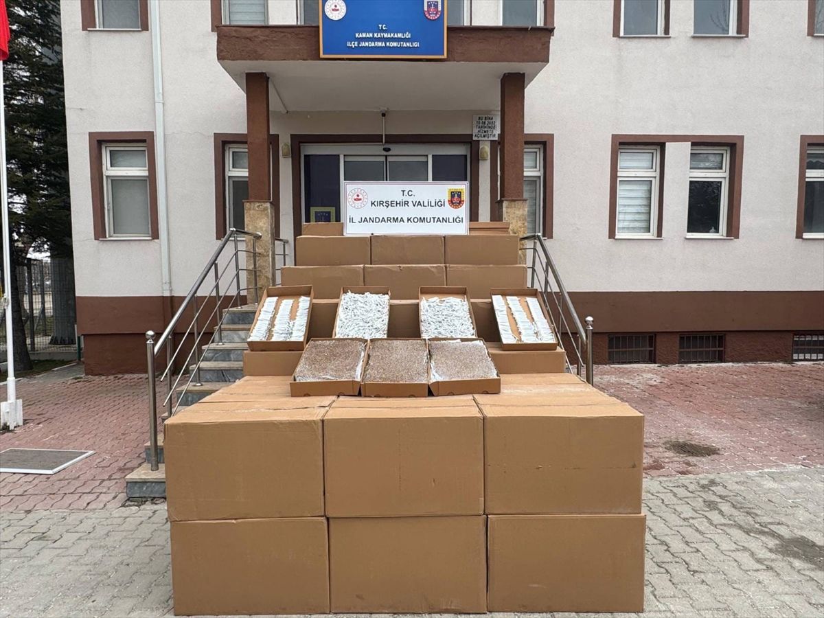 Kırşehir'de 1 milyon 365 bin kaçak makaron ele geçirildi