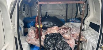 Kırşehir'de 340 kilo bozulmuş kırmızı ve beyaz et ele geçirildi