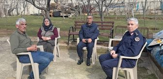 Kırşehir'de jandarmadan şehit ailelerine ziyaret