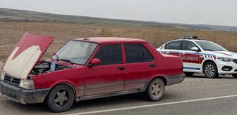 Kırşehir'de motor ve şasi numarası değiştirilmiş otomobil yakaladı
