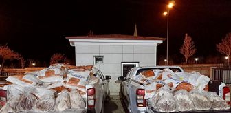 Kırşehir'de yolcu otobüsünün bagajında 1 ton 200 kilogram kaçak kaz eti ele geçirildi