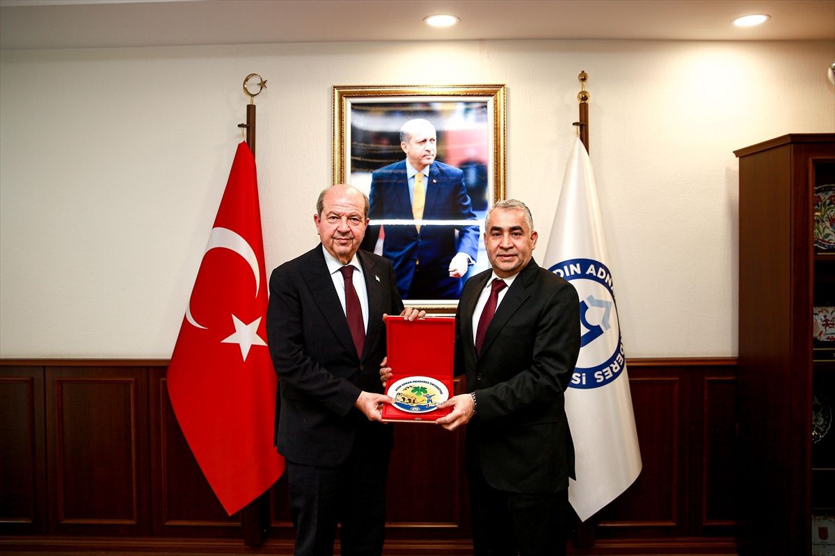 KKTC 5. Cumhurbaşkanı Ersin Tatar, ADÜ'yü ziyaret etti