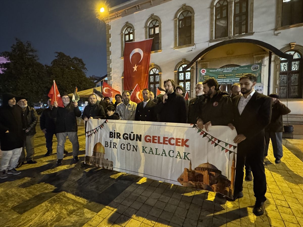 Kocaeli'de Mescid-i Aksa'ya yönelik uygulamalara tepki