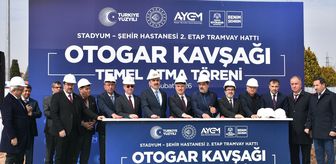 Konya'da Şehir Hastanesi-Stadyum Tramvay Hattı'nın 2. etap Otogar Kavşağı temeli atıldı