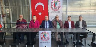 Konya Tabip Odası Başkanı Erayman basın mensuplarıyla bir araya geldi