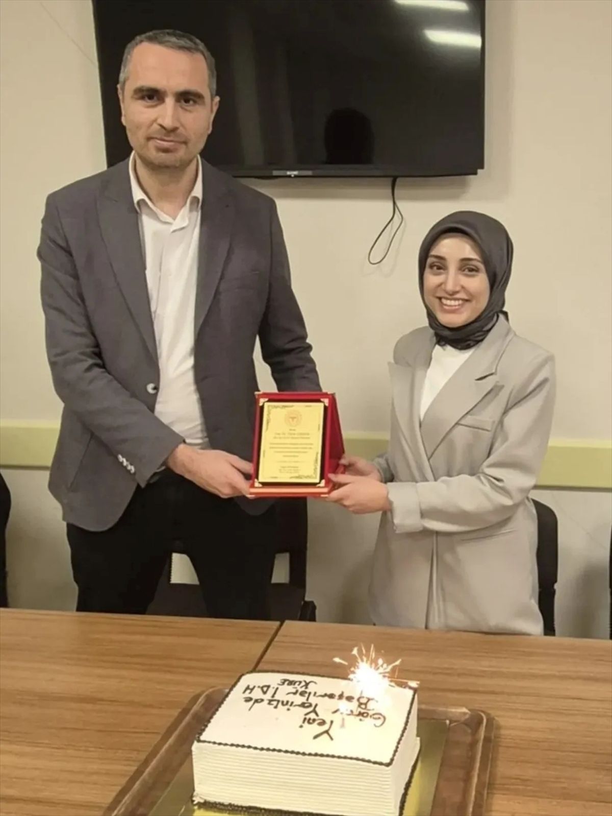 Küre'de Başhekim Özlem Çalışkan için veda programı düzenlendi