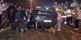 Kütahya'da iki otomobilin çarpıştığı kazada 1 kişi yaralandı
