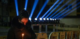 Kuzey Makedonya'daki gece kulübü yangınında hayatını kaybedenler törenle anıldı