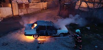 Malatya'da babasının aracını yakan kişi gözaltına alındı