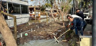 Manavgat'ta su taşkınından hasar gören yerlerde çalışmalar sürüyor