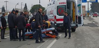 Manisa'da minibüsün çarptığı yaya yaralandı