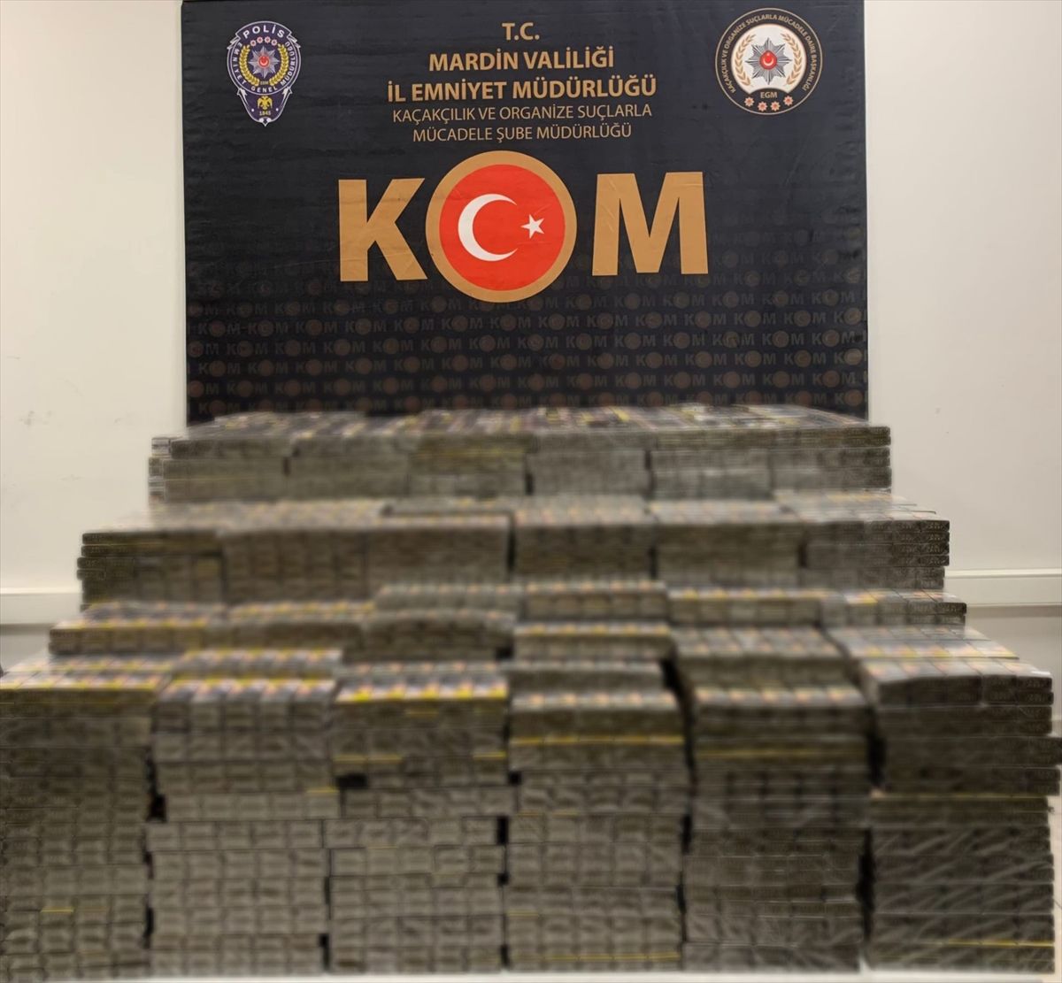 Mardin'de 7 bin 750 paket kaçak sigara ele geçirildi