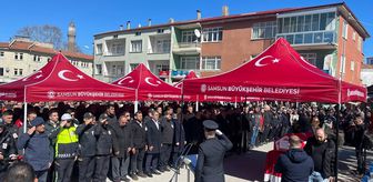 Mardin'de kalp krizi sonucu hayatını kaybeden polis memuru Ladik'te toprağa verildi