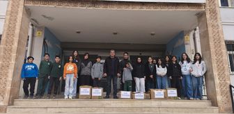 Mardin'de öğrencilerden kırsal okullara kitap desteği