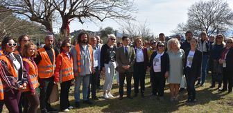 Marmaris'te Türk ve Alman kadınlar barış için zeytin fidanı dikti