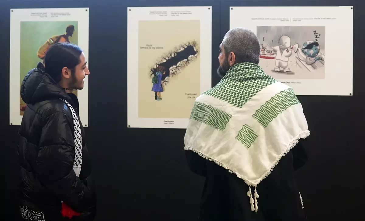 Meclis'te "Ümmetin İmtihanı: Gazze" Karikatür Sergisi'nin açılışı yapıldı