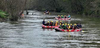 Melen Çayı'nda rafting sezonu açıldı