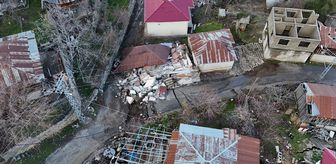 Mersin'deki heyelanda ilk incelemede 65 evin hasar gördüğü tespit edildi