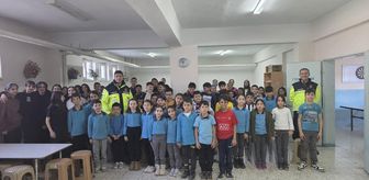 Merzifon'da öğrencilere trafik kuralları eğitimi verildi