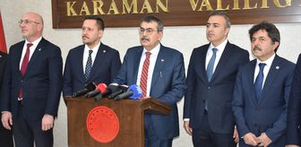 Milli Eğitim Bakanı Tekin, Karaman'da konuştu Açıklaması