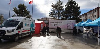 Mobil mamografi aracı Orta'da hizmet vermeye başladı
