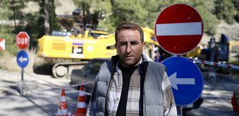 Muğla'da heyelan yaşanan alan havadan görüntülendi