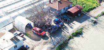 Muğla ile Antalya'da su basan seralar havadan görüntülendi