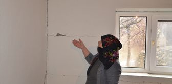 Muş'ta heyelan nedeniyle bir evde çatlaklar oluştu