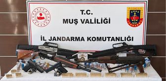 Muş'ta silah ve mühimmat ele geçirildi