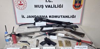 Muş'ta silah ve uyuşturucu operasyonunda 2 şüpheli yakalandı