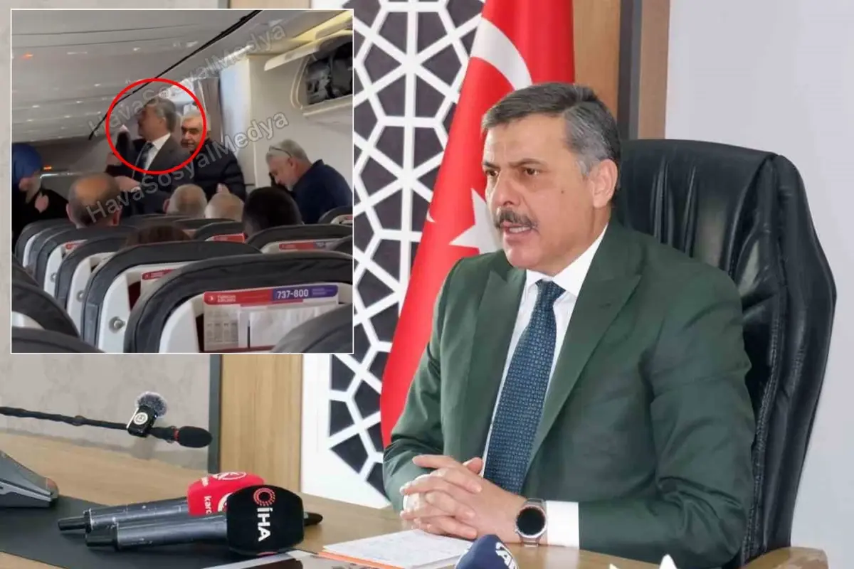 Yeni İçişleri Bakanı Mustafa Çiftçi, Erzurum'dan Ankara'ya tarifeli uçakla geldi