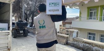 Nevşehir'de İHH gönüllülerinden ihtiyaç sahiplerine yardım