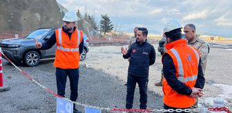 Nurdağı Kaymakamı Erciyas, hızlı tren inşasını ve köy konutlarını inceledi