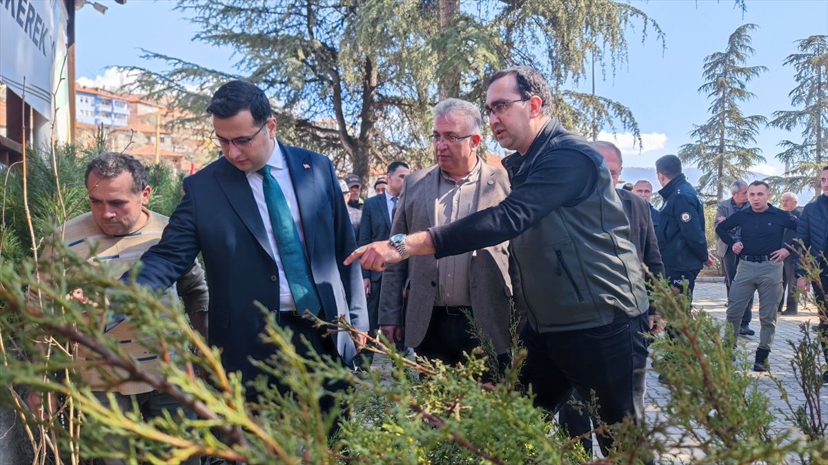 Oğuzlar'da Orman Haftası kapsamında 2 bin 500 fidan dağıtıldı