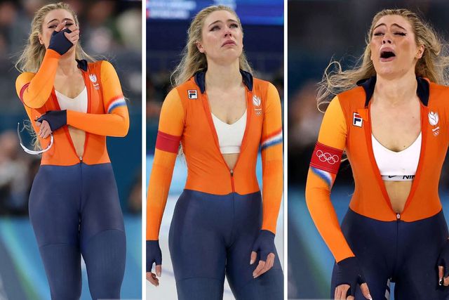 Olympic record breaker Jutta Leerdam couldn't hold back her ...