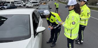 Ordu'da bayram öncesi dron destekli trafik denetimi yapıldı