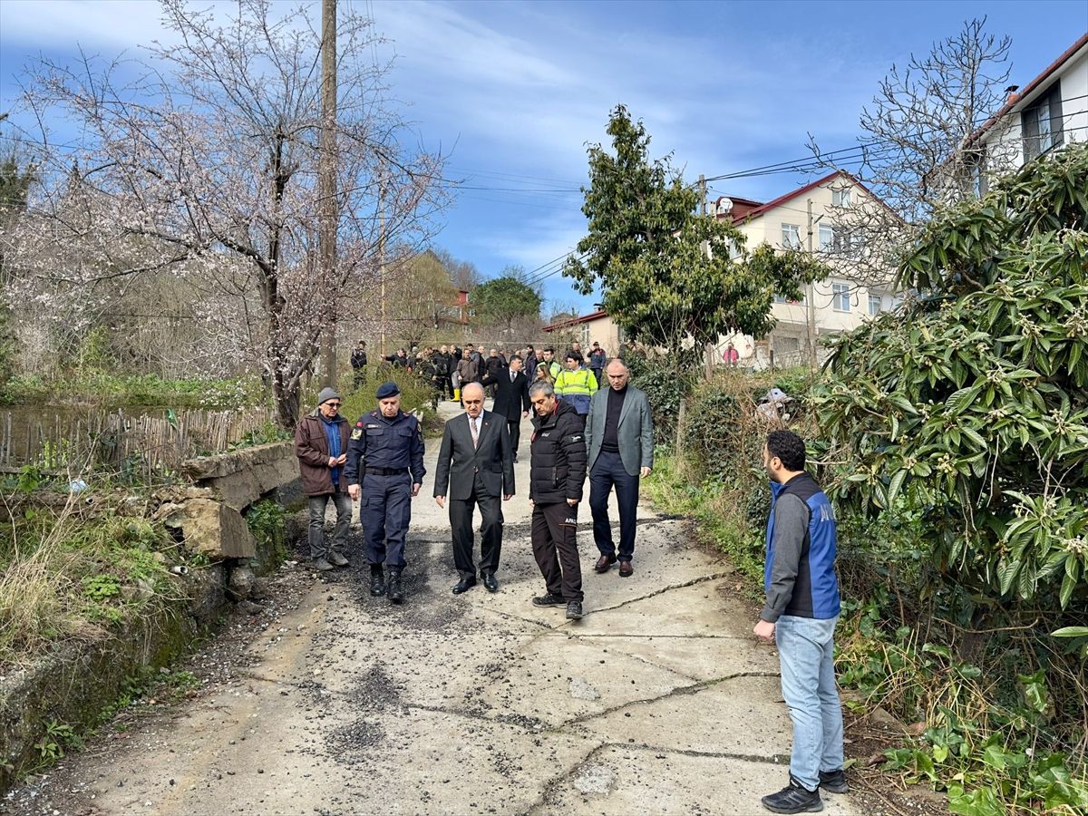 Ordu'da heyelan meydana gelen mahalledeki 3 ev tahliye edildi