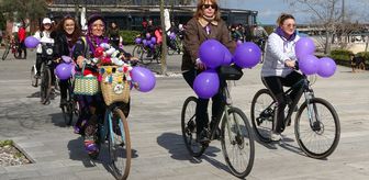 Ordu'da kadınlar '8 Mart Dünya Kadınlar Günü'nde pedal çevirdi